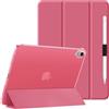 HGWALP Custodia per iPad (A16) 11a generazione 11 pollici 2025/iPad 10a generazione 10.9 2022, Cover del supporto con retro traslucido duro,sonno automatico/sveglia&Titolare dello stilo-Anguria rossa