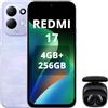 XIAOMI REDMI 17,Smartphone 4G+256GB,Helio G91-Ultra processore,display da 6,9 120Hz,Batteria da 7500mAh,Doppia fotocamera posteriore 50MP,Viola,incluso cuffie smart incluse nero