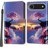 PHINIENLAND Cover per iPhone Air PU Pelle Custodia Flip Montagna