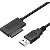 EasyULT USB 3.0 a 7 + 6 Adattatore di Cavo SATA di Slimline di 13Pin per l'azionamento Ottico di Dvd del Computer portatile-20CM