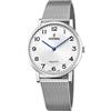 Festina Swiss Made Orologio Uomo in Acciaio Inox. 316l Argentato
