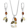 Copal Set Di Gioielli Artigianali In Ambra Naturale Realizzato In EU In Argento Sterling 925