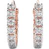 LKBEADS Anello dell'eternità Bali in argento sterling 925 | Placcatura in oro rosa N. pietra: 28 Dimensioni gemma: 0,01-0,07 mm | Peso: 0,56 crt Forma: rotonda | 2,112 grammi |LKE_R_00055