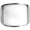 HIJONES Jewellry Uomo Donne Mosaico Occhi di gatto Pietra Acciaio Inossidabile Opale Anello, Largo, Argento e bianco 17