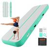 VEVOR Tappetino Gonfiabile per Ginnastica Yoga 3 m Colore Verde Menta Casa con Pompa Elettrica, Spessore 20 cm, Carico max 200kg, per Palestra Spiaggia Parco, Esercizio di Yoga Cheerleading Acrobazie