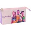 SAFTA Astuccio Beauty K-POP Demon Hunters Rosa 22x3x12 cm