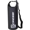 Cressi Dry Bag, Sacca/Zaino Impermeabile per attività Sportive Unisex Adulto, Nero, 10 LT