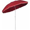 VERDELOOK Ombrellone Spiaggia in Nylon con palo in Metallo Verniciato, Diametro 180 cm