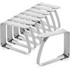 com-four® 8 Clip per tovaglia in Acciaio Inox, fermatovaglia | supporti resistenti alle intemperie