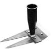Generico 2/3/4/5/7 Teeth Carbon Steel Garden Weeding Rakes,Iron Rake 2.0,Iron Rake for Gardening and Weeding,Double-Sided Hand Weeder,Detachable Gardening Hand Weeder Puller Tool