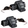 Dokeno Set di 2 Trappola Viva Trappola per Topi, Trappole per Topi, Trappole per Ratti e Topi, Trappola per Topi, Riutilizzabile, Uso Interno e Esterno,per Le Esche, Giardino, Casa, Ufficio