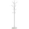 HAKU Appendiabiti cromo, bianco, Marmo, legno massiccio, metallo - Dim. A 177 cm x Ø 40 cm, Stile Moderno