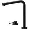 Newform - N21 miscelatore lavello con bocca L girevole [nero opaco] - 71720.01.093
