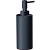 Gedy Elettra Dispenser Sapone Bagno Finitura in Acciaio inox Gun metal, Contenitore 200ml, Pompetta in ABS, Dosatore Sapone bagno