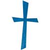Rayher 31612374 Motivo cera croce, azzurro, 10,5x5,5cm, bus.blis. 1pz