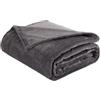 Sonive Plaid Flanella 200x240cm, Regalo per Adulti e Bambini, Grigio Scuro | Plaid da Soggiorno Certificato Oeko-Tex in Poliestere, Soffice e Spumoso