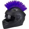 NICEYEA Mohawk Parrucca per casco da moto, colorata, accessorio per moto, combinazione di strisce adesive, stabile, antiscivolo