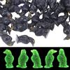 Fukaisu 50 Pz Mini Corvi, Statuette Corvo in Miniatura Luminose Resina Nera Piccoli Animali in Resina di Halloween Piccole Decorazioni a Forma Corvo Decorazioni per Feste di Halloween