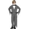 FIESTAS GUIRCA Costume da Signore Scheletro - Costume bianco e nero per bambini 7-9 anni