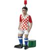 TIPP-KICK Star Kicker Croazia I Giocatore Originale per grandi e piccini I Divertimento con la figura del calcio I Accessori I Maglia Rosso/Bianco