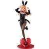 Zhongkaihua Kitagawa Marin Figura 32,5 cm Halloween Bunny Girl Anime PVC Desktop Statue | Posa da coniglietto in piedi, abito da coniglietto nero, base a cuore, modello anime, regalo da collezione