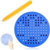 SULOLI Mini lavagna da disegno magnetica, lavagna magica, vassoio da disegno educativo, gioco magnetico con palline e penna magnetica per bambini scuola famiglia (blu)