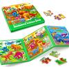 SYNARRY Dinosauro puzzle magnetico per bambini 3-5, 20 pezzi puzzle da viaggio per bambini 2-4, auto aereo attività di viaggio su strada giochi magnetici giocattoli per 3 4 5 6 anni bambini ragazzi