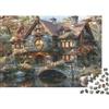 FBFNIOPZUYAw Fairytale Cottage Jigsaw Puzzle Impossibili 1000 Pezzi Decorazione Per La Casa. Rilassamento E Intelligence Per Adulti E Ragazzi Da 14 Anni 52x38cm/1000pcs