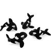 MorisMos Set di 4 simpatici peluche a forma di orca, altezza 20 cm, morbidi, bambola, giocattolo, regalo di compleanno e Natale per bambini