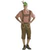 My Other Me - Costume tirolese uomo taglia M/L adulto marrone e rosso