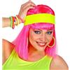 W WIDMANN MILANO Party Fashion - fascia per capelli, fascia per sudore, accessorio per look anni '80, tuta da ginnastica, outfit da aerobica