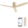 CREATE / WINDCALM M/Ventilatore da soffitto color sabbia con Wifi e telecomando / 40W, Silenzioso, Ø132 cm, 6 velocità, ABS, timer, funzione estate-inverno