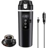 Rauwseul Bollitore Auto 400ml Tazza Riscaldante, 12V-24V