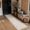 PureCozy Tappeto Cucina 60x240cm Beige Antiscivolo Lavabile Passatoia Corridoio Scendiletto Camera da Letto Sala Ufficio Lungo Carpet Pelo Corto Morbido Rug
