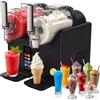 serebrant Macchina per Granita Slushie Machine 2 x 2L, Granitore per Granite Professionale Macchina per Granite da Casa Sorbettiera Macchina per Bevande Ghiacciate con 7 Programmi, per Gelato, Frappè, Milkshake