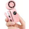 anysun Ventilatore Portatile Turbo, 13500 RPM Mini Ventilatore Portatile USB Ricaricabile 118g con Clip 360°, Display LED, Pieghevole 180° Ventilatori Portatili per Viaggio, Ufficio, Trucco e Donna