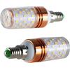 Generic YXJX low voltage bulbs, Lampadina a LED a forma di mais da 2 pezzi, AC/DC12V/24V-36V/24V-60V, E27/E14/B22, faretto a candela LED da 12 W, lampada for la casa(White E14,Ac Dc 12 V)