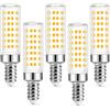 ZYGODLUK E14 Lampadine Led 8W Luce Bianca Calda 2700K 80W Alogena CRI>80 5 Pezzi