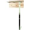 HAKU Appendiabiti da Parete Aspetto Acciaio Inox, Rovere San Remo, MDF, Metallo - Dim. L 60 cm x A 107 cm x P 33 cm, Stile Moderno