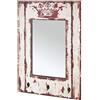 HAKU Appendiabiti da Parete Motivo, Vintage, MDF, Metallo, Specchio - Dim. L 52 cm x A 80 cm x P 10 cm, Stile Industriale
