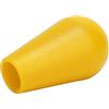 Kelawoly Parte Superiore del Joystick di Ricambio, Materiale ABS, Comoda Impugnatura del Joystick Ovale, Interfaccia M6 per Controller di Gioco (YELLOW)