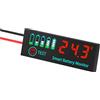 jebyltd Strumento Misurazione Del Misuratore Del Tester Multiplo Per Batteria Per Sistemi Da 12 V/24 V/36V/48 V Con Semplice Indicatore Livello Della Batteria Controllo Pulsante