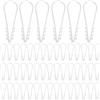 APOMOONS 100 Clip Fermacavo Bianco Chiodini Fermacavo Morsetti Morbidi in Plastica per Cablaggio Facili da Installare 6mm x 20mm passanti per passanti fascetta
