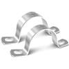 HXJDAM 12 fascette stringitubo a U, 35 mm, acciaio inossidabile, argento