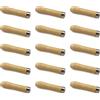 ACONDE Manico per Lime in Legno Con Robusto Collare in Metallo - per Lime da 4-6 Pollici, Lunghezza 90 mm, 15 Pezzi