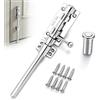 LUPATDY Chiavistello per cancello, in acciaio inox 304, rinforzato, chiusura per porta esterna e robusto chiavistello con una sola mano, ferraporta di sicurezza per porte e finestre, recinzioni da giardino e