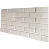 Signorbit Pannello Finto Mattone BIANCO In EPS Resinato Misura 100x50 Cm Spess. 2 Cm decorazione parete