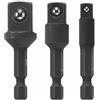 BOSCH ITDSAV203-3 pc. Driven 1/4 Hex Impact Socket Adapter Set