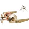 HAIFUAN 1 confezione di HAIFUAN maniglia a leva per porta, manopola Doob per uso di ingresso, colore oro, con 3 chiavi (802G-K)