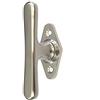 Antikas - Maniglia per finestra, in ottone nichelato opaco, 10,0 x 4,3 cm